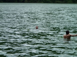 That's me in Deeeeep water, apparently the depth in the middle is unmeasured (how far down to the centre of the earth?)